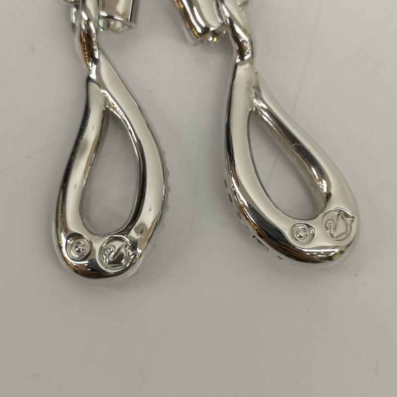 スワロフスキー SWAROVSKI アクセサリー ピアス イヤリングドロップ スウィング シルバー メッキ - レディース USED 古着 中古 50136057