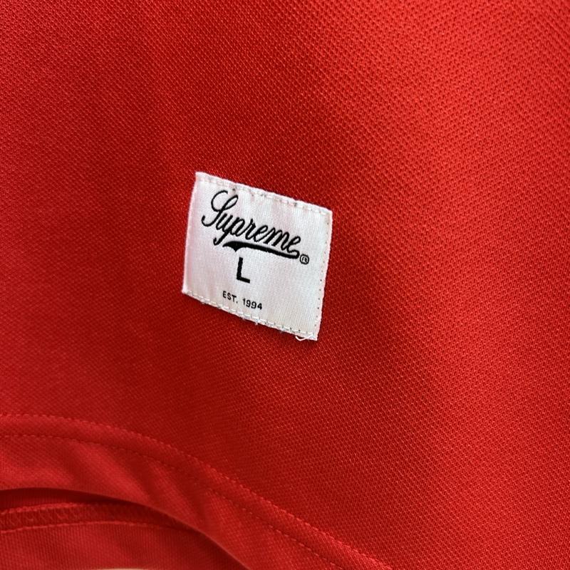 シュプリーム Supreme カットソー 長袖 19AW Zebra L/S Top ゼブラ柄 フットボールトップ L 赤 / レッド / red メンズ USED 古着 中古 50136075