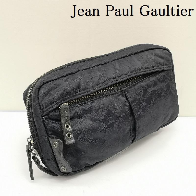 ジャンポールゴルチエ Jean Paul Gaultier ボディバッグ ボディバッグ 90s モノグラム ロゴ ボディ バッグ ショルダー - 黒 / ブラック / black メンズ USED 古着 中古 50136099