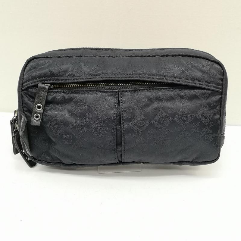ジャンポールゴルチエ Jean Paul Gaultier ボディバッグ ボディバッグ 90s モノグラム ロゴ ボディ バッグ ショルダー - 黒 / ブラック / black メンズ USED 古着 中古 50136099