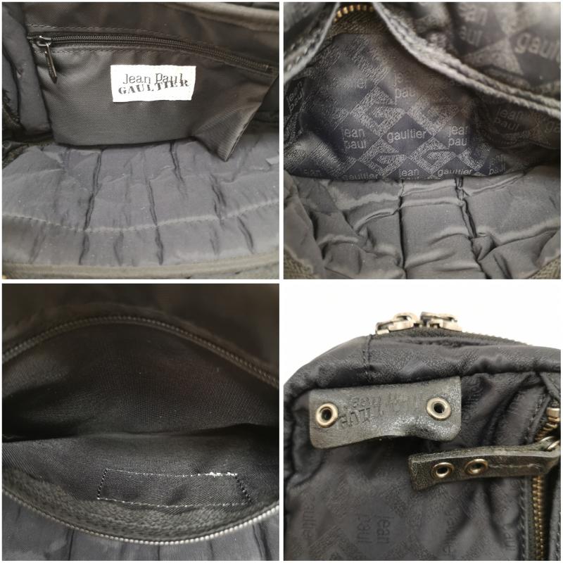 ジャンポールゴルチエ Jean Paul Gaultier ボディバッグ ボディバッグ 90s モノグラム ロゴ ボディ バッグ ショルダー - 黒 / ブラック / black メンズ USED 古着 中古 50136099