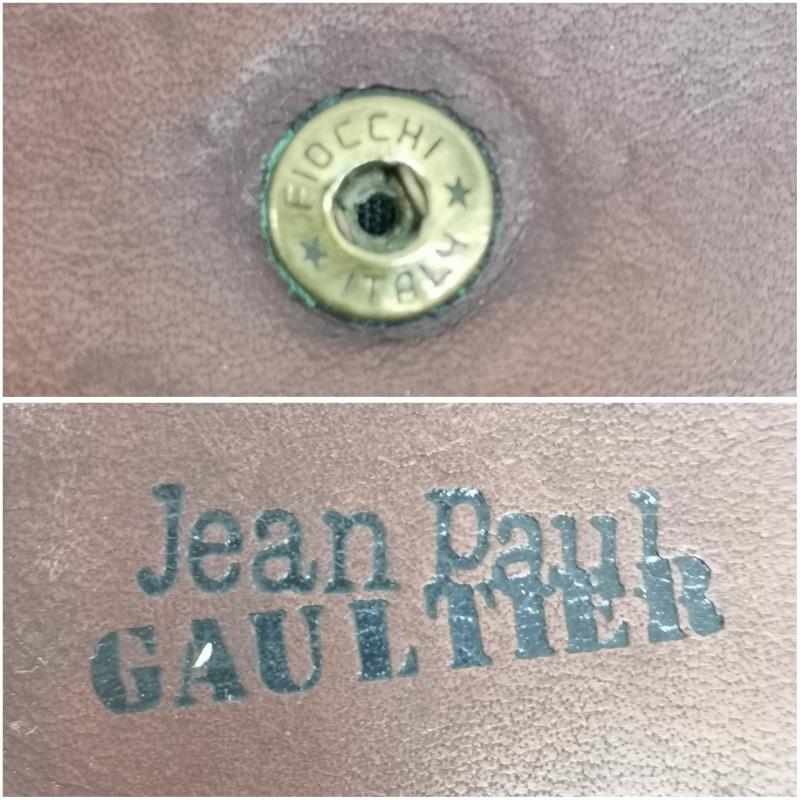 ジャンポールゴルチエ Jean Paul Gaultier 財布 二つ折り 90s Vサイバー 二つ折り 財布 ウォレット 玉虫色 - メンズ USED 古着 中古 50136114