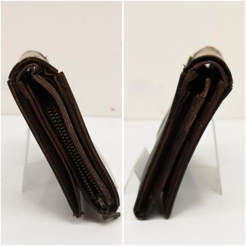 ジャンポールゴルチエ Jean Paul Gaultier 財布 二つ折り 90s Vサイバー 二つ折り 財布 ウォレット 玉虫色 - メンズ USED 古着 中古 50136114
