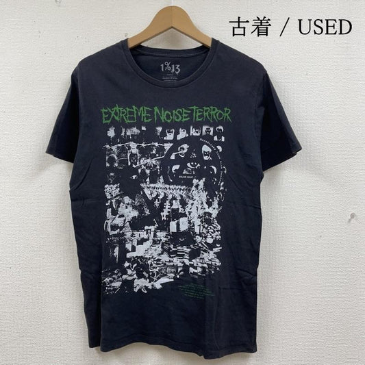 古着 USED Tシャツ 半袖 1%13 EXTREM NOISE TERROR SICK DESIRES 半袖 Tシャツ Shirt ロゴ プリント クルーネック シャツ カットソー ロゴ、文字 X プリント 黒 / ブラック / black メンズ USED 古着 中古 50136135