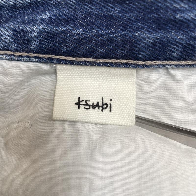 スビ KSUBI パンツ デニム、ジーンズ Chich Retrograde Trashed パッチワーク デニム ジーンズ ボタンフライ ジーパン 無地 X ダメージ加工 インディゴ / インディゴ / Indigo メンズ USED 古着 中古 50136162