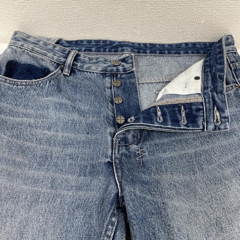 スビ KSUBI パンツ デニム、ジーンズ Chich Retrograde Trashed パッチワーク デニム ジーンズ ボタンフライ ジーパン 無地 X ダメージ加工 インディゴ / インディゴ / Indigo メンズ USED 古着 中古 50136162