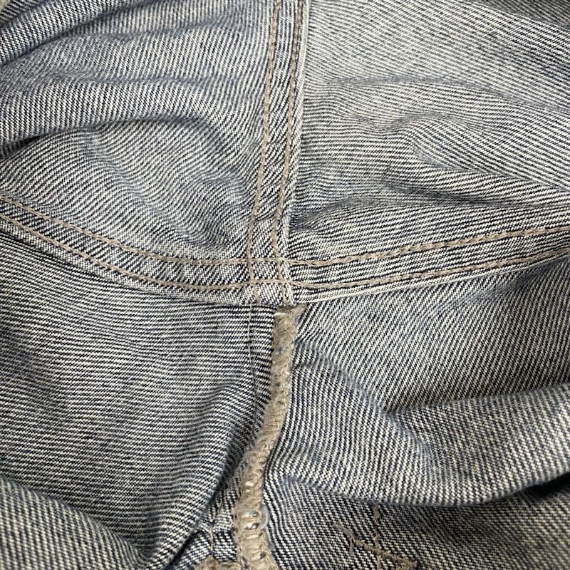 スビ KSUBI パンツ デニム、ジーンズ Chich Retrograde Trashed パッチワーク デニム ジーンズ ボタンフライ ジーパン 無地 X ダメージ加工 インディゴ / インディゴ / Indigo メンズ USED 古着 中古 50136162