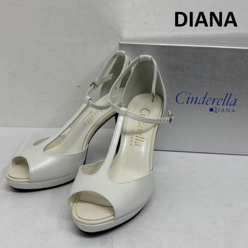 ダイアナ DIANA パンプス パンプス パンプス シンデレラ Cinderella MR 50267 ストラップ 24.0cm 白 / ホワイト / white レディース USED 古着 中古 50136190