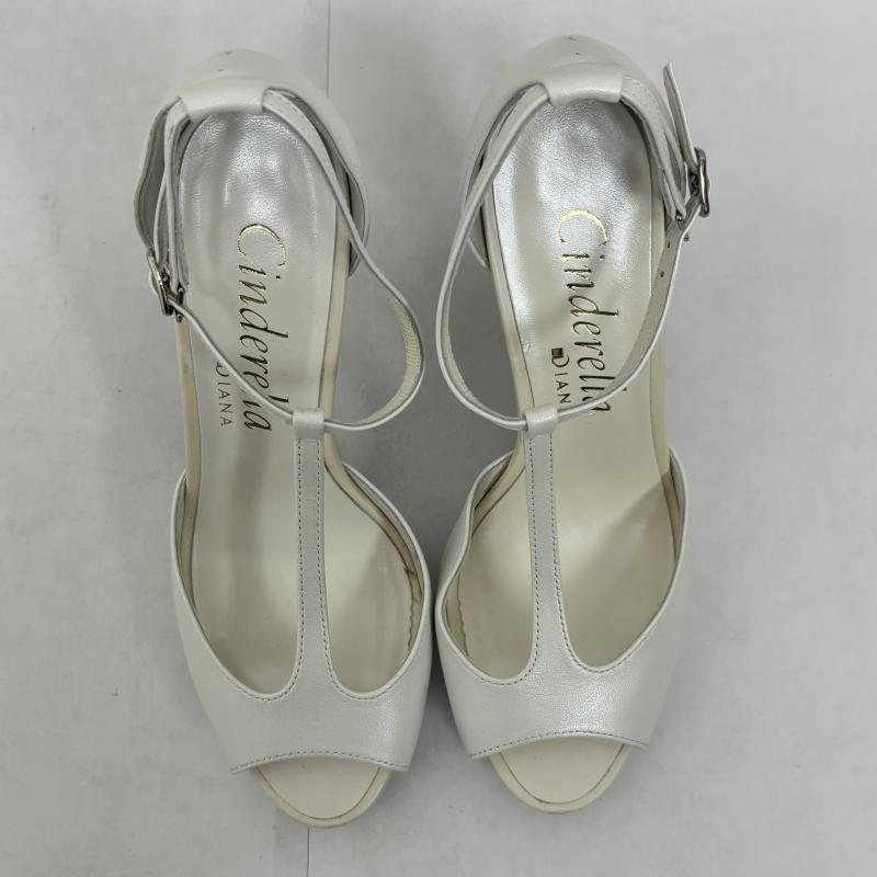 ダイアナ DIANA パンプス パンプス パンプス シンデレラ Cinderella MR 50267 ストラップ 24.0cm 白 / ホワイト / white レディース USED 古着 中古 50136190