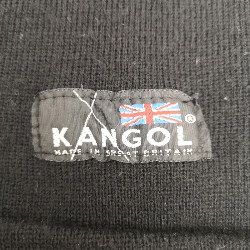 カンゴール KANGOL 帽子 ニット帽 90s RABBIT BEANIE ウサギ 耳 ニット キャップ - 黒 / ブラック / black レディース USED 古着 中古 50136250
