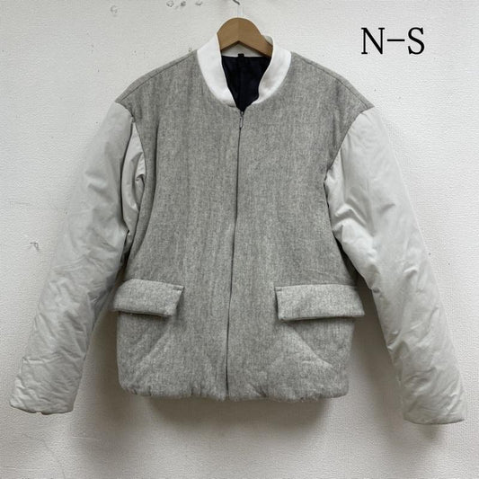 ノース N-S ジャケット、上着 ジャンパー、ブルゾン ウール スタジアム ジャケット WOOL STADIUM JUMPER プリマロフト ジップアップ M 無地 オフホワイト / オフホワイト / レディース USED 古着 中古 50136279