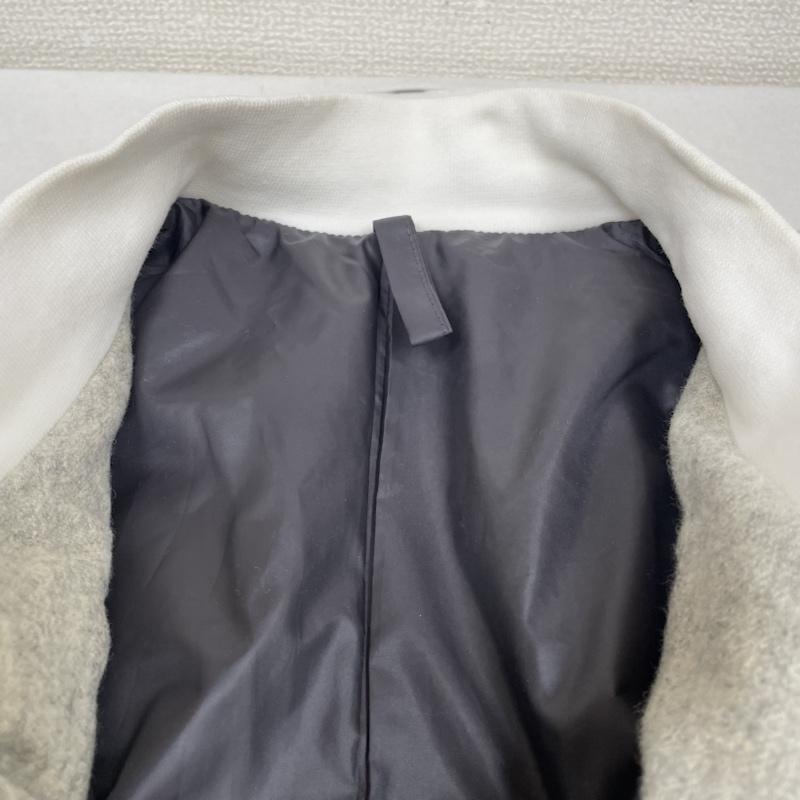 ノース N-S ジャケット、上着 ジャンパー、ブルゾン ウール スタジアム ジャケット WOOL STADIUM JUMPER プリマロフト ジップアップ M 無地 オフホワイト / オフホワイト / レディース USED 古着 中古 50136279