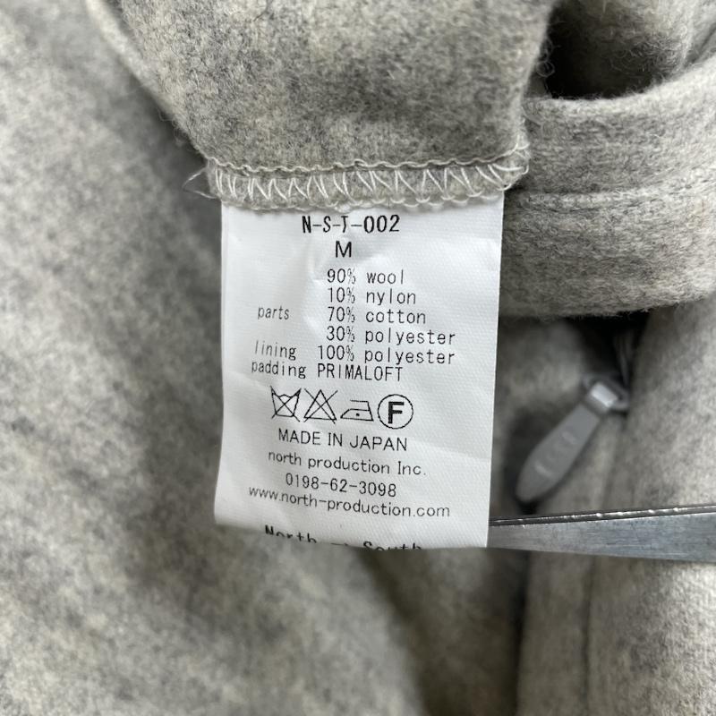 ノース N-S ジャケット、上着 ジャンパー、ブルゾン ウール スタジアム ジャケット WOOL STADIUM JUMPER プリマロフト ジップアップ M 無地 オフホワイト / オフホワイト / レディース USED 古着 中古 50136279