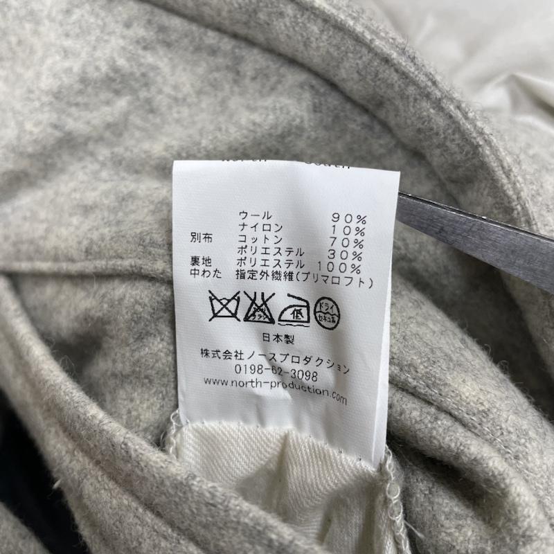 ノース N-S ジャケット、上着 ジャンパー、ブルゾン ウール スタジアム ジャケット WOOL STADIUM JUMPER プリマロフト ジップアップ M 無地 オフホワイト / オフホワイト / レディース USED 古着 中古 50136279