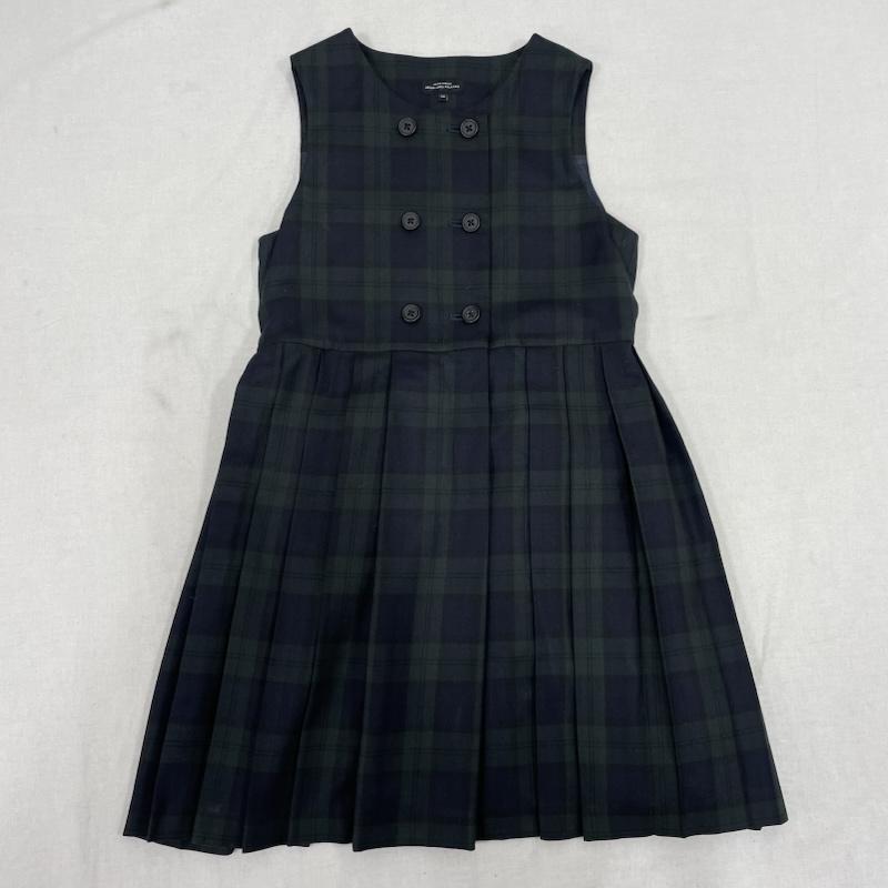 グリーンレーベルリラクシング green label relaxing セットアップ セットアップ UNITED ARROWS アンサンブル スーツ フォーマル 3822-199-0825 プリーツ ブラックウォッチ 135 140cm チェック 緑 / グリーン / green X 紺 / ネイビー / navy ガールズ USED 古着 中古 50136287