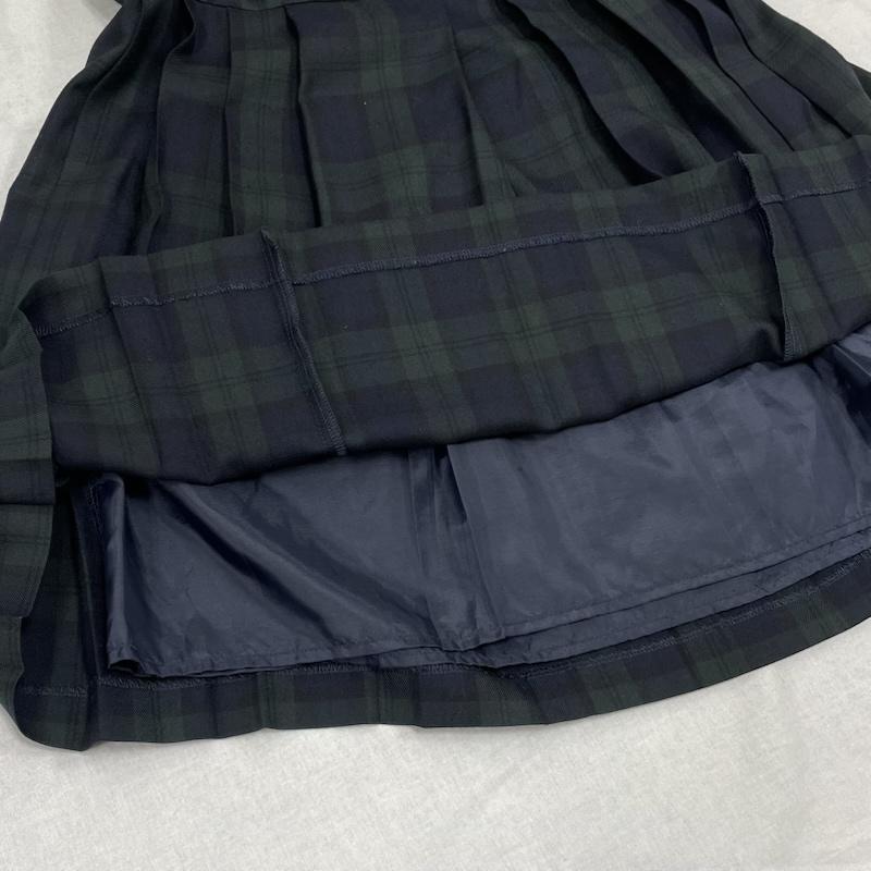グリーンレーベルリラクシング green label relaxing セットアップ セットアップ UNITED ARROWS アンサンブル スーツ フォーマル 3822-199-0825 プリーツ ブラックウォッチ 135 140cm チェック 緑 / グリーン / green X 紺 / ネイビー / navy ガールズ USED 古着 中古 50136287