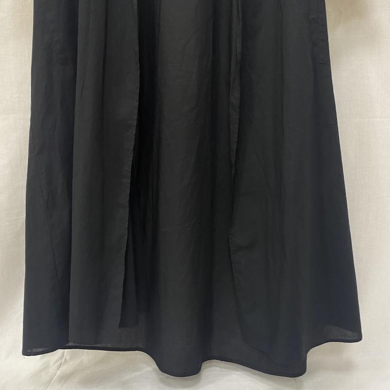 古着 USED カーディガン 半袖 LAITERIE レイトリー 60ローンソフトワッシャー 8分袖ローブ black M 無地 黒 / ブラック / black レディース USED 古着 中古 50136294