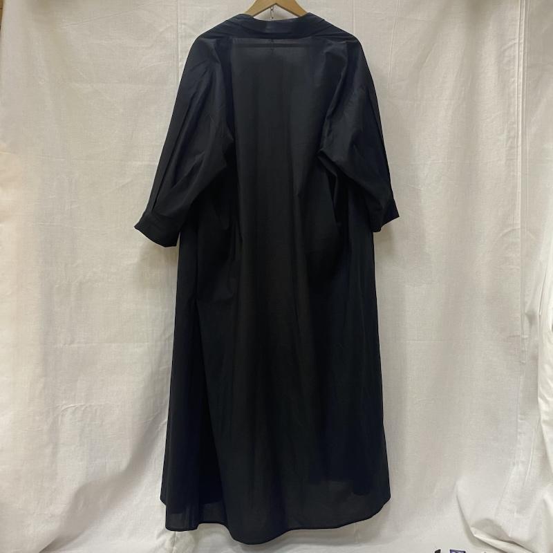 古着 USED カーディガン 半袖 LAITERIE レイトリー 60ローンソフトワッシャー 8分袖ローブ black M 無地 黒 / ブラック / black レディース USED 古着 中古 50136294
