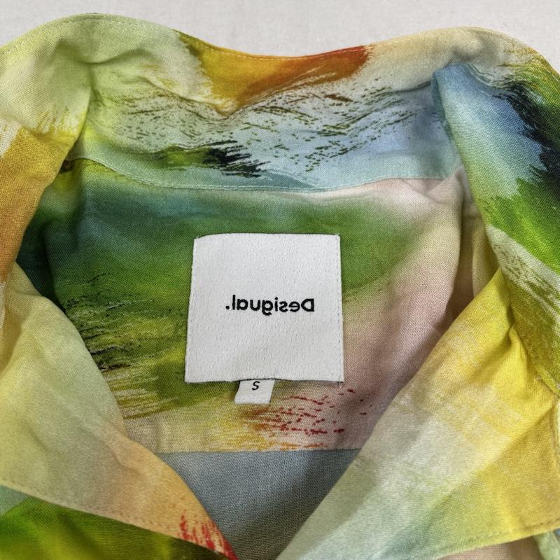 デシグアル Desigual シャツ、ブラウス 半袖 半袖 シャツ 開襟 オープンカラー サイケ マルチカラー レーヨン アロハ シャツ S  マルチカラー / マルチカラー / multicolor メンズ USED 古着 中古 50136319