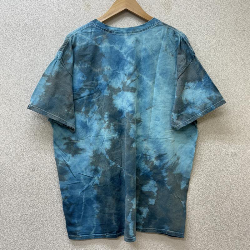 アトモスラボ ATMOS LAB Tシャツ 半袖 AL19F-PT01 ロゴ プリント タイダイ柄 ビッグ シルエット オーバー サイズ クルーネック 半袖 Tシャツ 水色 ライトブルー XL 水色 / ライトブルー / メンズ USED 古着 中古 50136337
