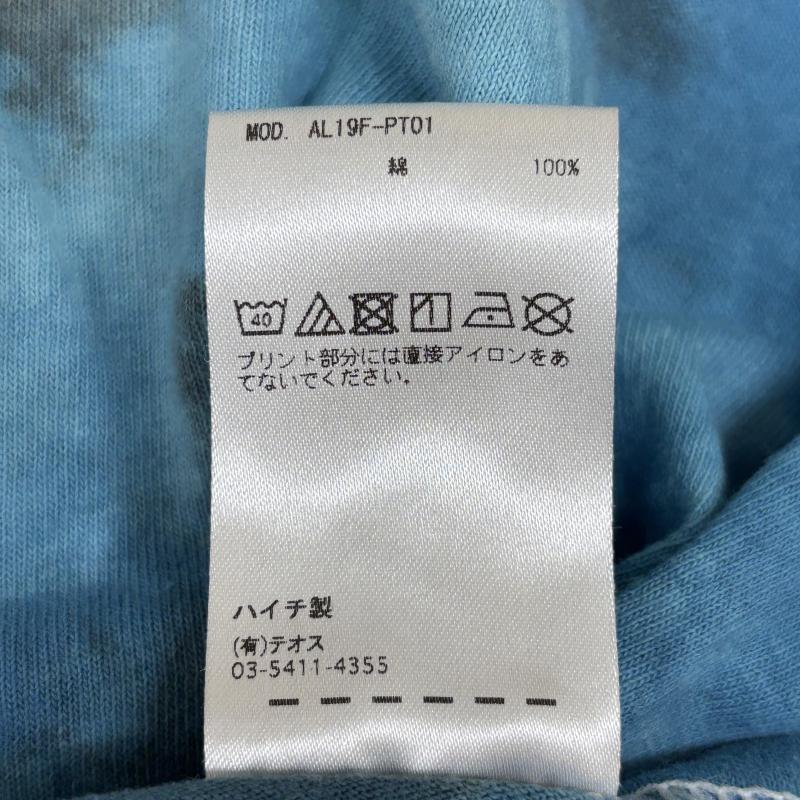アトモスラボ ATMOS LAB Tシャツ 半袖 AL19F-PT01 ロゴ プリント タイダイ柄 ビッグ シルエット オーバー サイズ クルーネック 半袖 Tシャツ 水色 ライトブルー XL 水色 / ライトブルー / メンズ USED 古着 中古 50136337
