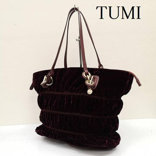 トゥミ TUMI トートバッグ トートバッグ ベロアトート バッグ - ボルドー / ボルドー / レディース USED 古着 中古 50136355