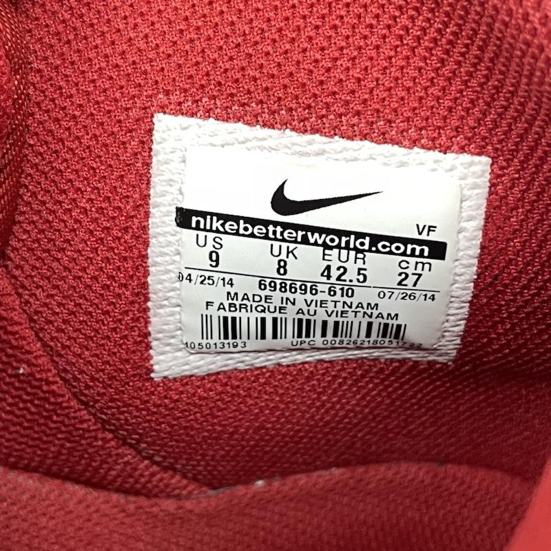 ナイキ NIKE スニーカー スニーカー 698696-610 ×Supreme Nike Air Force 1 High World Famous Red シュプリーム エアフォース1 ハイ ワールド フェイマス 27.0cm 赤 / レッド / red メンズ USED 古着 中古 50136364