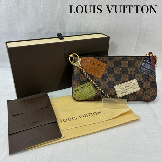 ルイヴィトン LOUIS VUITTON ポシェット ポシェット LOUIS VUITTON ルイヴィトン ダミエポシェット・ミラMM N63080 ポシェット ブラウン 廃盤 総柄 茶 / ブラウン / brown レディース USED 古着 中古 50136409