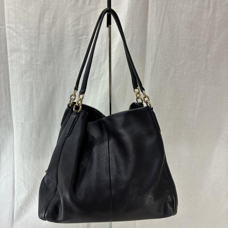 コーチ COACH ショルダーバッグ ショルダーバッグ COACH コーチ フィービー F35723 ショルダーバッグ レザー ネイビー ワンポイント 紺 / ネイビー / navy レディース USED 古着 中古 50136422