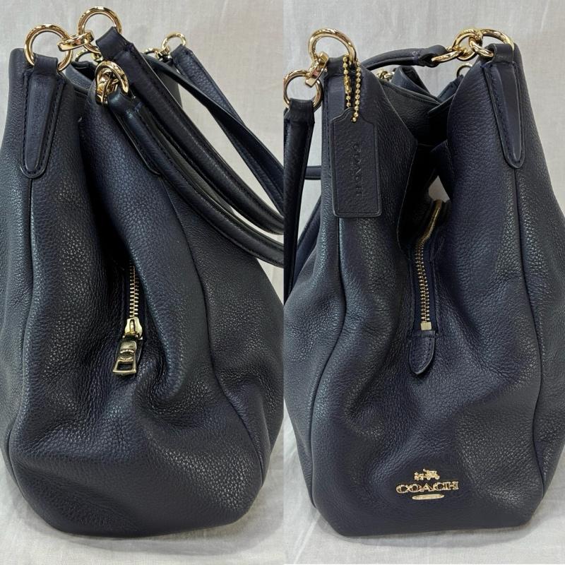コーチ COACH ショルダーバッグ ショルダーバッグ COACH コーチ フィービー F35723 ショルダーバッグ レザー ネイビー ワンポイント 紺 / ネイビー / navy レディース USED 古着 中古 50136422