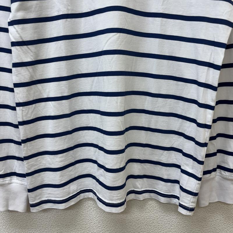 シュプリーム Supreme Tシャツ 長袖 16SS Printed Stripe L/S Top プリンテッド ストライプ ボーダー柄 クルーネック ロンT 長袖 Tシャツ 青 白 ブルー ホワイト S 青 / ブルー / blue X 白 / ホワイト / white メンズ USED 古着 中古 50136460