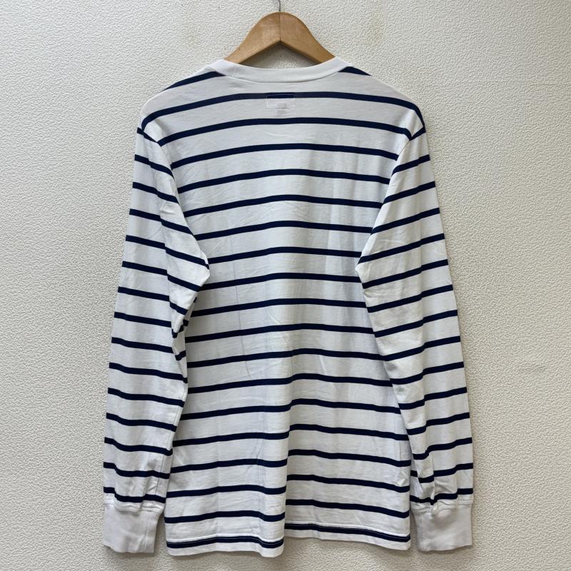 シュプリーム Supreme Tシャツ 長袖 16SS Printed Stripe L/S Top プリンテッド ストライプ ボーダー柄 クルーネック ロンT 長袖 Tシャツ 青 白 ブルー ホワイト S 青 / ブルー / blue X 白 / ホワイト / white メンズ USED 古着 中古 50136460