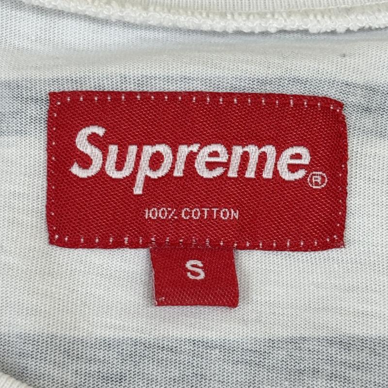シュプリーム Supreme Tシャツ 長袖 16SS Printed Stripe L/S Top プリンテッド ストライプ ボーダー柄 クルーネック ロンT 長袖 Tシャツ 青 白 ブルー ホワイト S 青 / ブルー / blue X 白 / ホワイト / white メンズ USED 古着 中古 50136460