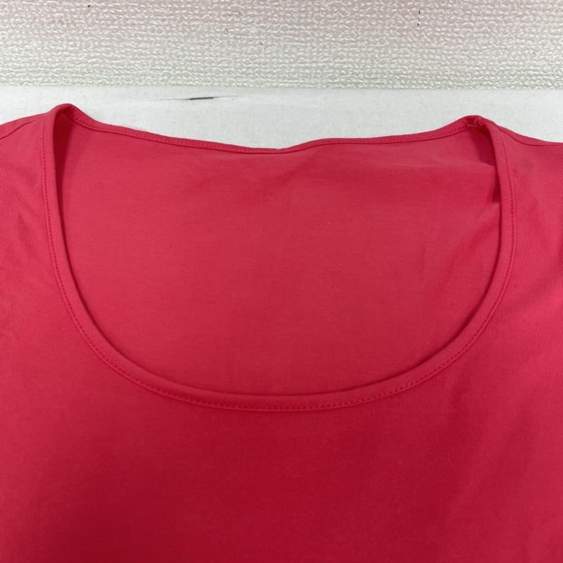 モンクレール MONCLER カットソー 七分袖 カットソー 七分袖 クルーネック コットン 無地 ストレッチ インナー Tシャツ S 無地 桃 / ピンク / pink レディース USED 古着 中古 50136517
