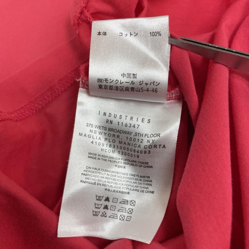 モンクレール MONCLER カットソー 七分袖 カットソー 七分袖 クルーネック コットン 無地 ストレッチ インナー Tシャツ S 無地 桃 / ピンク / pink レディース USED 古着 中古 50136517