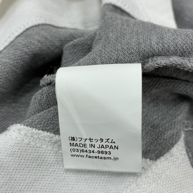 ファセッタズム FACETASM ポロシャツ 半袖 23ss LEAVE NOW RUGBY POLO ラグビー 半袖 ポロシャツ ABH-TEE-M01 4 ロゴ、文字 X 刺繍 白 / ホワイト / white X 灰 / グレー / gray X 橙 / オレンジ / orange メンズ USED 古着 中古 50136525