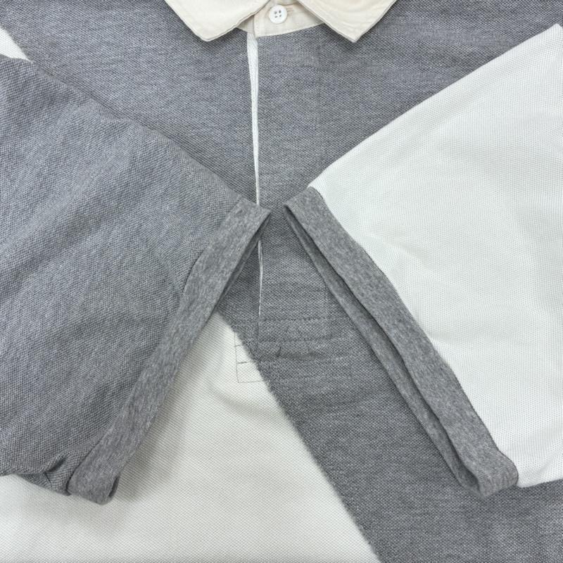 ファセッタズム FACETASM ポロシャツ 半袖 23ss LEAVE NOW RUGBY POLO ラグビー 半袖 ポロシャツ ABH-TEE-M01 4 ロゴ、文字 X 刺繍 白 / ホワイト / white X 灰 / グレー / gray X 橙 / オレンジ / orange メンズ USED 古着 中古 50136525