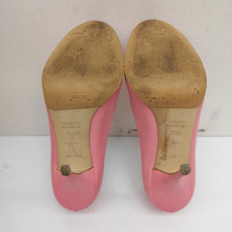 ミュウミュウ miu miu パンプス パンプス ハイヒール パンプス オープントゥ ピンヒール 35 1/2 23.0cm 桃 / ピンク / pink レディース USED 古着 中古 50136540