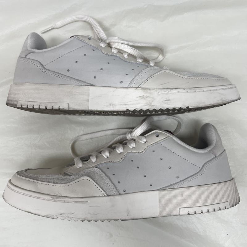 アディダス adidas スニーカー スニーカー EF5868 Supercourt Chalk White Burgundy レースアップ ロートップ フラットヒール チョーク ホワイト バーガンディ 26.0cm 白 / ホワイト / white メンズ USED 古着 中古 50136565