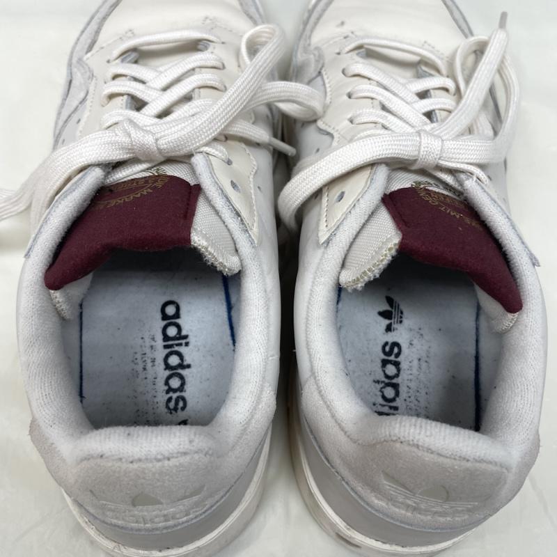 アディダス adidas スニーカー スニーカー EF5868 Supercourt Chalk White Burgundy レースアップ ロートップ フラットヒール チョーク ホワイト バーガンディ 26.0cm 白 / ホワイト / white メンズ USED 古着 中古 50136565