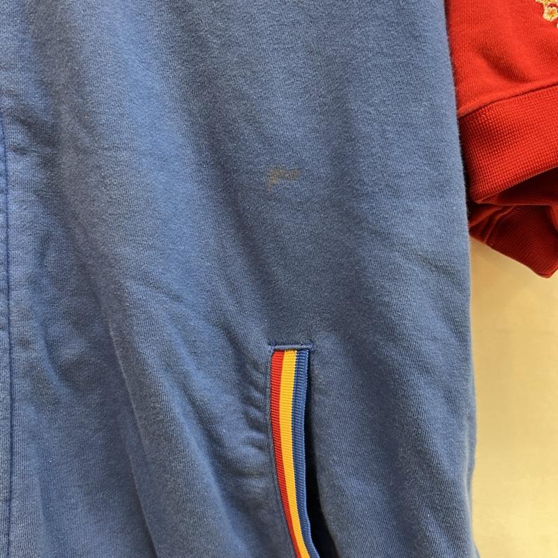 フブ FUBU パーカー 半袖 90s-00s Harlem Globetrotters 半袖 フルジップ パーカー XL 青 / ブルー / blue X 赤 / レッド / red メンズ USED 古着 中古 50136598