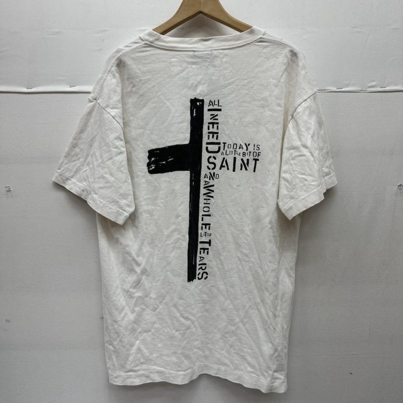 セントマイケル SAINT MICHAEL Tシャツ 半袖 21SS DENIM TEARS Print プリント Tシャツ SM-S21-0000-045 M 白 / ホワイト / white メンズ USED 古着 中古 50136612