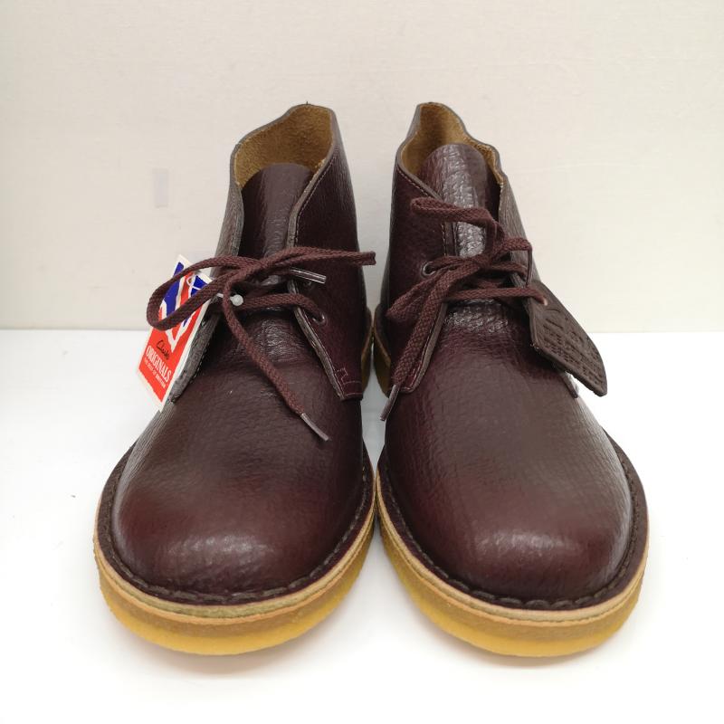 クラークス Clarks ブーツ 一般 デザート ブーツ DESERT BOOT BURGUNDY TUMBLED US：8 ボルドー / ボルドー / メンズ USED 古着 中古 50136669