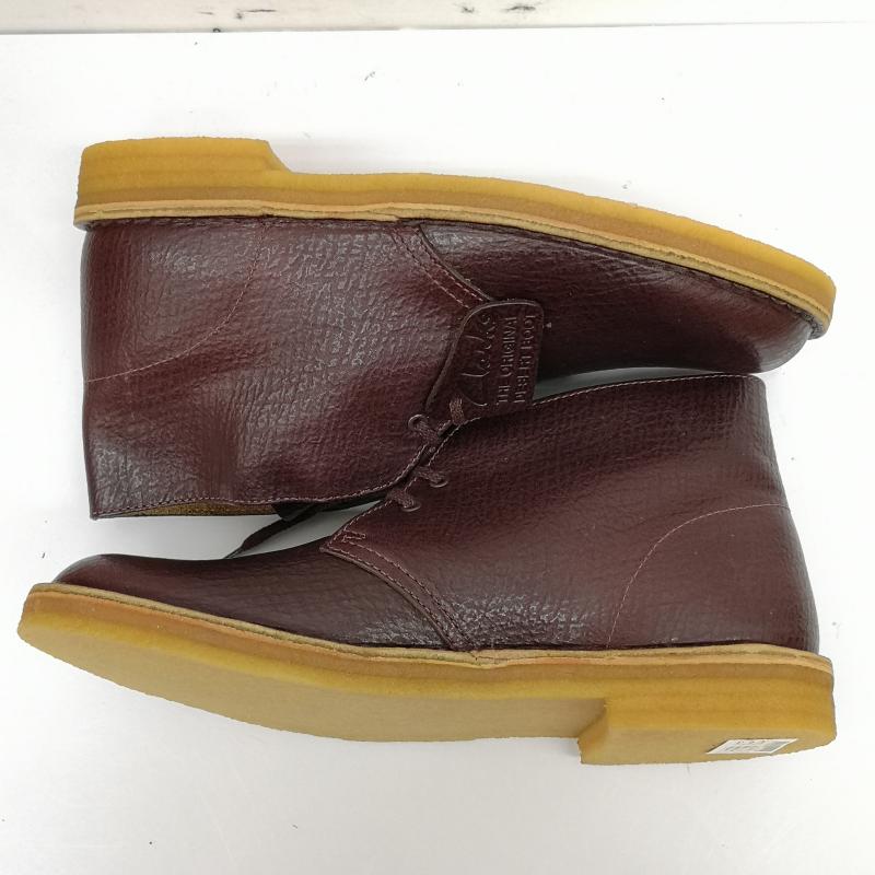 クラークス Clarks ブーツ 一般 デザート ブーツ DESERT BOOT BURGUNDY TUMBLED US：8 ボルドー / ボルドー / メンズ USED 古着 中古 50136669