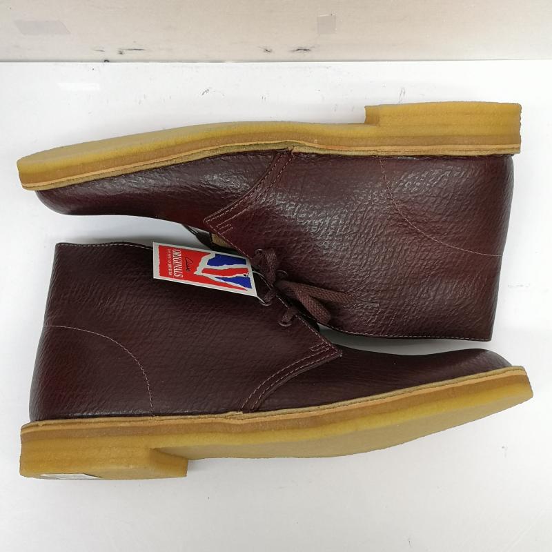 クラークス Clarks ブーツ 一般 デザート ブーツ DESERT BOOT BURGUNDY TUMBLED US：8 ボルドー / ボルドー / メンズ USED 古着 中古 50136669