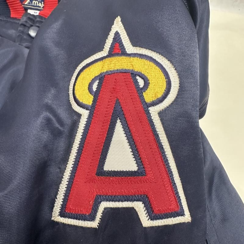 マジェスティック MAJESTIC ジャケット、上着 ジャンパー、ブルゾン COOPERSTOWN クーパーズタウン Los Angeles Angels ロサンゼルス エンジェルス スタジアム ジャケット MLB M 紺 / ネイビー / navy メンズ USED 古着 中古 50136671