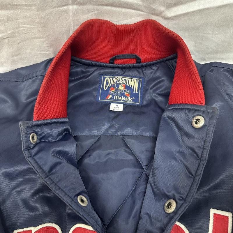 マジェスティック MAJESTIC ジャケット、上着 ジャンパー、ブルゾン COOPERSTOWN クーパーズタウン Los Angeles Angels ロサンゼルス エンジェルス スタジアム ジャケット MLB M 紺 / ネイビー / navy メンズ USED 古着 中古 50136671