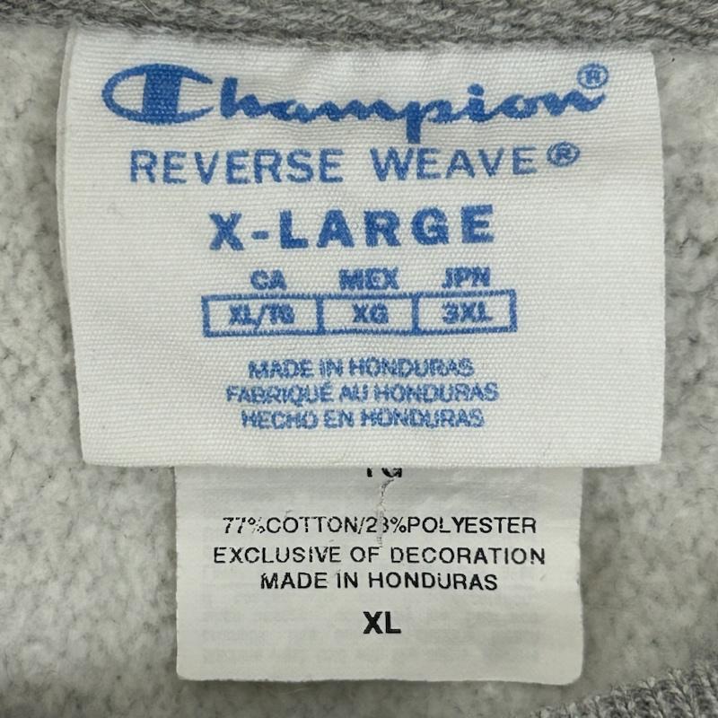 チャンピオン Campion トレーナー 長袖 campion 単色タグ 復刻 リバースウィーブ クルーネック スウェット XL ロゴ、文字 灰 / グレー / gray メンズ USED 古着 中古 50136733