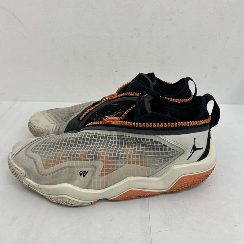 ナイキ NIKE スニーカー スニーカー JORDAN WHY NOT 6 ジョーダン ワイノット6 27.5cm ロゴ、文字 白 / ホワイト / white X 橙 / オレンジ / orange メンズ USED 古着 中古 50136831