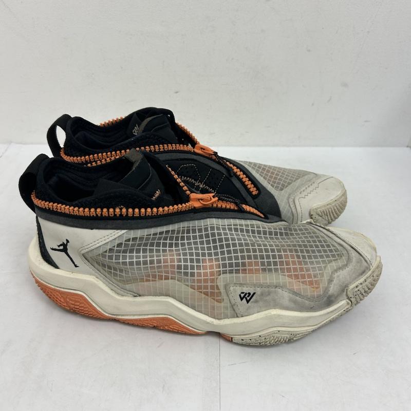 ナイキ NIKE スニーカー スニーカー JORDAN WHY NOT 6 ジョーダン ワイノット6 27.5cm ロゴ、文字 白 / ホワイト / white X 橙 / オレンジ / orange メンズ USED 古着 中古 50136831